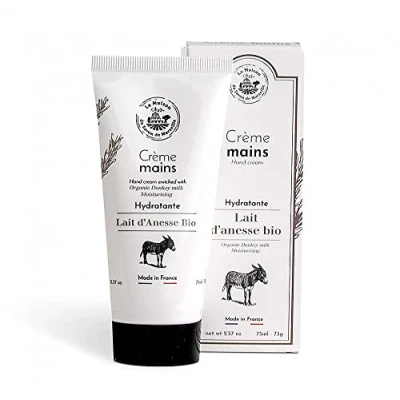 Image of Maison du Savon de Marseille French Hand Cream Natural Organic Donkey Milk Moisturiser 75 ml Tube