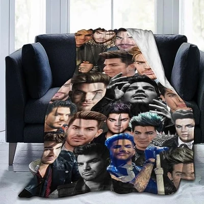 Image of Ldsgdfst Blanket Adam Lambert Soft and Comfortable Wool Fleece Throw Blankets for Sofa Office car Camping Yoga Travel Home Decoration Cozy Plush Beach Gift 60&quot;&quot;x50&quot;&quot;