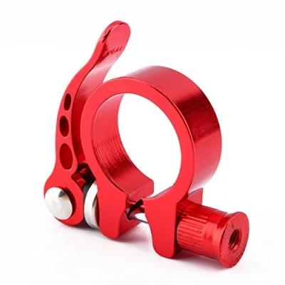 Image of Bike Quick Release Seat Post Clamp with Lever Fit for 30.4/30.8/31.6mm MTB Bicycles ( Color : Red 34.9 ) Cycling and Spare Parts