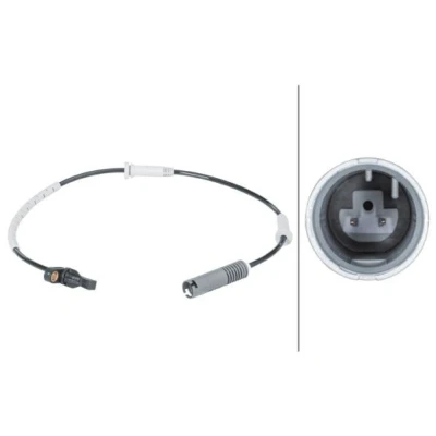 Image of 34526760424, 34526785020, 34526870075, 6760424, 6785020 ABS Sensor HELLA 6PU 012 679 881 BMW: 1 Coupe, 3 Saloon, Touring