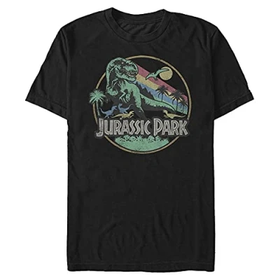 Image of Fifth Sun Men&#039;s Retro Circle T Shirt, Black, XXL