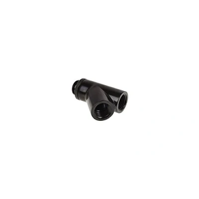 Image of Alphacool Eiszapfen Y connector 45 G1/4 rotatable 2x inside 1x external thread Deep Black