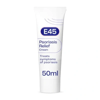 Image of E45 Psoriasis Cream to Reduce Scaling, Itching and Relieve Irritated Skin 50m