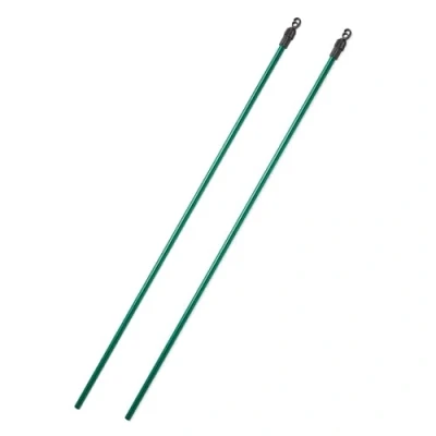 Image of Telescopic Washing Line Prop Pole Clothesline Heavy Duty Home Garden Dry Clothes Drying Airer Support Extenedable to 2.2M (Pack of 2)