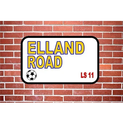 Image of Inga Leeds Elland Roadmetal Door Sign Decoration Props Plaque 8X12 inch