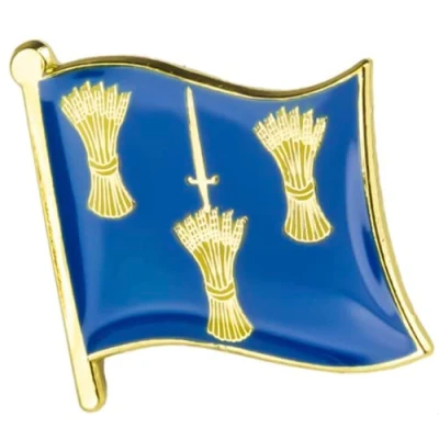 Image of Cheshire Regional English County Metal Crest Flag Enamel Pin Badge Lapel