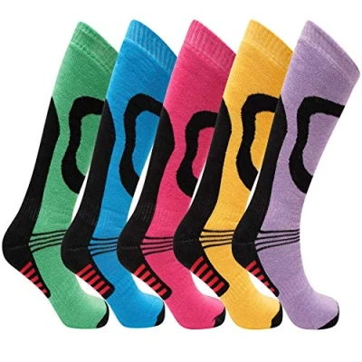 Image of SX168 4 6 Ladies Ski Socks 5 Pack (EU 37 39)