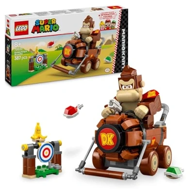 Image of LEGO Super Mario: Mario Kart Donkey Kong &amp; DK Jumbo, Racing Toy 72033