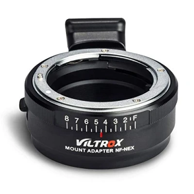 Image of Viltrox NF NEX Manual Focus Lens Mount Adapter for Nikon G/F/AI/S/D to Sony E Camera A7 A7R A7III A7RIII A6500 A6300 7 with Aperture Dial …