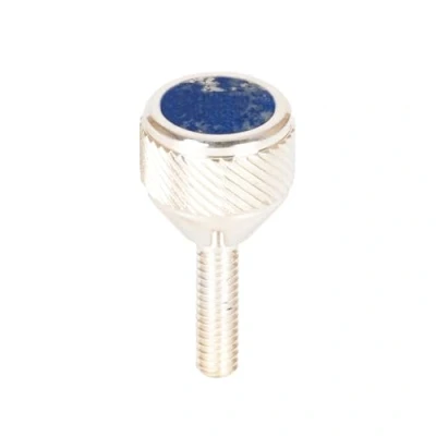 Image of saxophone Neck Screws Heavy 135 by KGU Music for alto, tenor, soprano, baritone sax Selmer,Yanagisawa,Jupiter,Couesnon (998 Silver Plated, Lapis Lazuli)