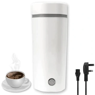 Image of IPZDF Travel Kettles Electric Small,350ml Mini Kettle Portable 300w Fast Boil Quiet Cordless Automatic Shut Off for Hotel (White)