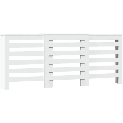 Image of vidaXL Radiator Cover White 205x21.5x83.5 cm Engineered Wood