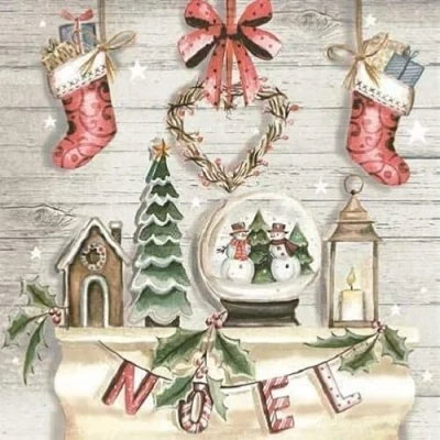 Image of Tiflair Rustique Noel Lunch Napkins 3 ply