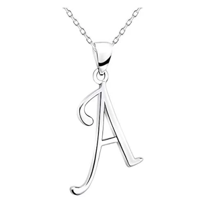 Image of Sofia Milani Women&#039;s Necklace 925 Silver A Letter Pendant 50360