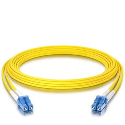 Image of 10Gtek Fiber Patch Cable LC to OS2 10Gb/Gigabit Singlemode Jumper Duplex 9/125 LSZH Optic Cord for SMF SFP Transceiver, Yellow, 1 Meter(3.3ft)