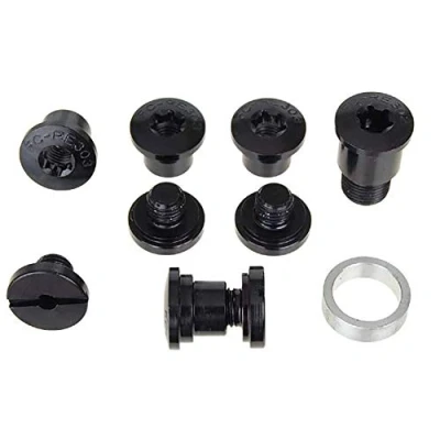 Image of Campagnolo FC AT300 Chainring Bolt Set, Black, Full Set