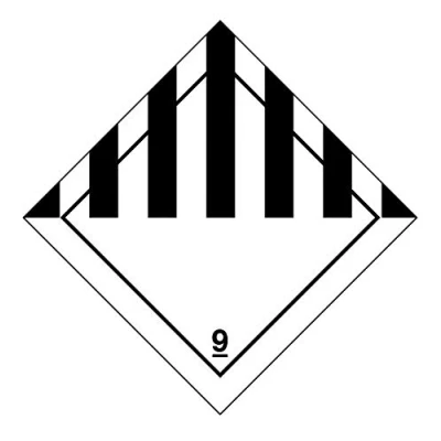 Image of 100 S/A labels 100x100mm Miscellaneous goods Class 9