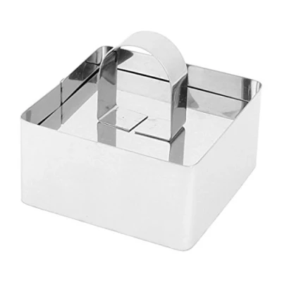 Image of Sourcingmap Metal Square Shaped Bakery Kitchen Bread Cookie Cake Cutter Mould Mold
