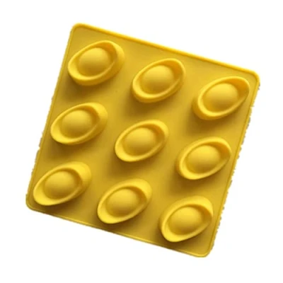 Image of MOONDAME 9 Cavity Silicone Chocolate Moulds Cake Mould Mouse Gold Ingot Shapes Baking Accessories 2 Colors Choose