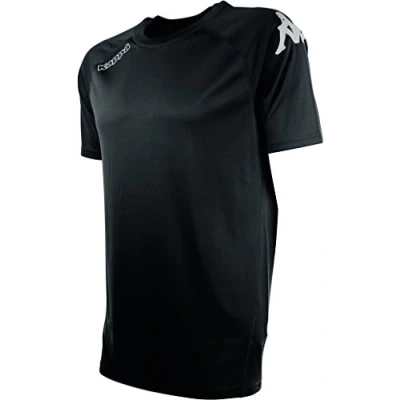 Image of Kappa Tesis SS T Shirt, Men, mens, 303L7I0_005 6Y, Black, 6Y
