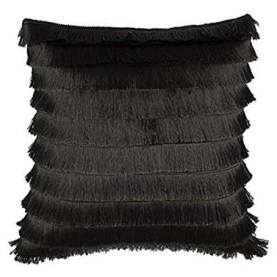 Image of Furn Flicker Feather Filled Cushion, Graphite, 45 x 45cm