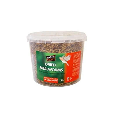 Image of Extra Select Dried Mealworms Wild Bird Feed Treat, 3 Litre