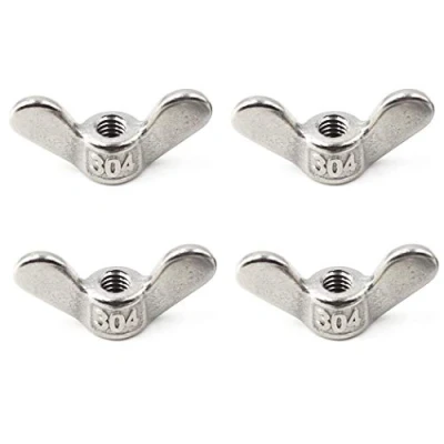 Image of 304 Stainless Steel Wing Nut Set M12 Butterfly Hand Twist Fasteners Hardware 4PCS