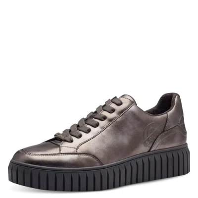 Image of s.Oliver Women&#039;s 5 23645 41 Sneaker, Gunmetal, 6.5 UK
