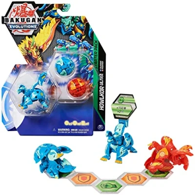 Image of BAKUGAN Evolutions Starter Pack Pack, Howlkor Ultra with Colossus and Pegatrix, Ages 6 Up, As Seen on ROBLOX, NETFLIX POP TV