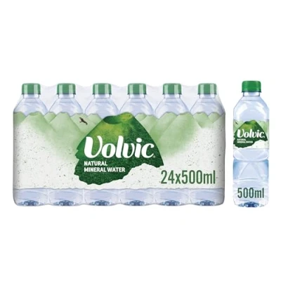 Image of Volvic Still Mineral Water, 500 ml (Pack of 24)