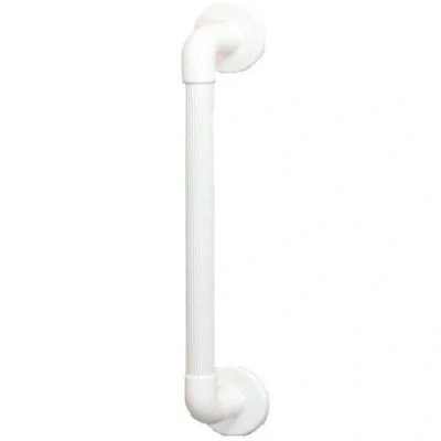 Image of 1400 Series Straight Fluted Grab Rail 300mm Length White AKW