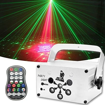 Image of Dj Disco Lights, USB Party Stage 120 LED Patterns Sound Activated and Strobe Effects with Remote Control for Kids Birthday, Family Gathering, Karaoke, Christmas, Wedding