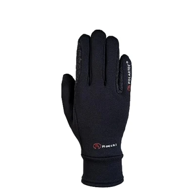 Image of Roeckl Sports equestrian gloves WARWICK JUNIOR, kids&amp;youngst. winter riding glove, black 5