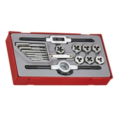Image of Teng TTTD17 Rethreading Tap and Die Set (17 Pieces)