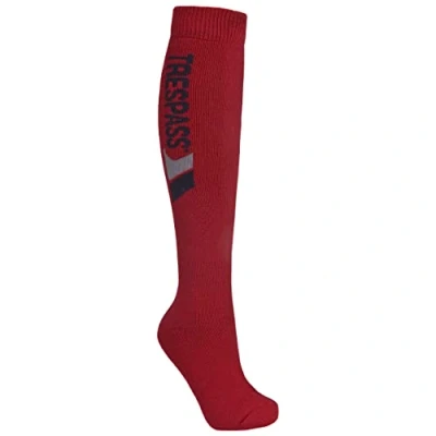 Image of Trespass Tech, Red, 3/6, Ski Tubes Adult Unisex, UK Sizes 3 6, Red