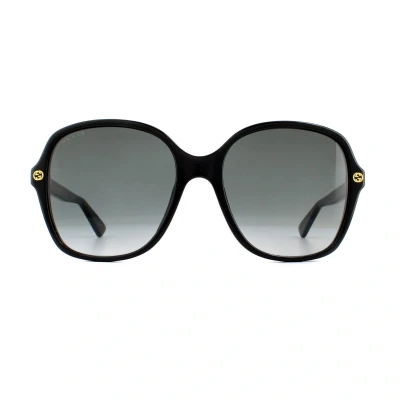 Image of Gucci Sunglasses, Women&#039;s, Size: 55, Black/grey