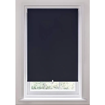 Image of Swish Cordless Blackout Roller Blind, Ink, W180 Cm x D170