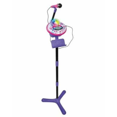 Image of VTech Kidi SuperStar LightShow, Interactive Electronic Karaoke, MP3 Connection, Light Effects, Voice, Recorder, Built in Speaker, Games, Clapse and Oovation Sounds, Pink (80 165822)
