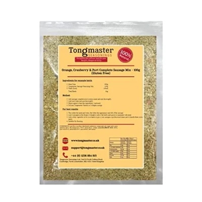 Image of Orange, Cranberry &amp; Port Complete Sausage Mix 100g (Gluten Free)