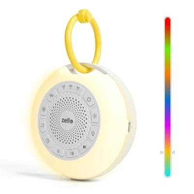 Image of LUMI Portable Pro Max White Noise Machine 26 Sounds 55+ Hours Battery Life 7 Colour Night Light Child Lock Sleep Timer USB Rechargeable Baby Aid Sound
