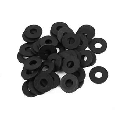 Image of Sourcingmap Rubber Flat Washers 12mm OD 5mm ID 1mm Thickness for Faucet Pipe Water Hose, Pack of 40