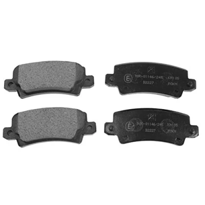 Image of 0446602030, 0446602160, 04466YZZD9 Brake pad set BLUE PRINT ADT342131 Rear Axle excl. wear warning contact TOYOTA: Corolla IX Hatchback, Verso