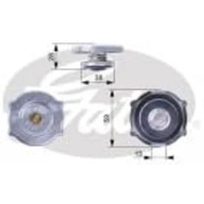 Image of 3781830, 4677493AA, 52079880AA Radiator Cap GATES RC135 59mm 1,1bar JEEP: Cherokee II