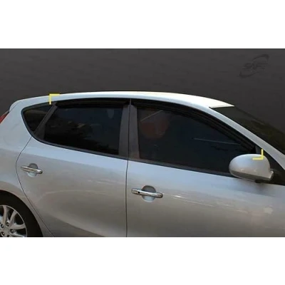 Image of AUTO CLOVER Wind Deflectors Set for Hyundai i30 2007 2011 (4 pieces)