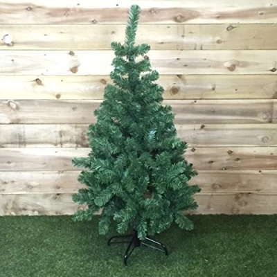 Image of Samuel ALEXANDER Luxury Plain Green Artificial Christmas Tree (4ft (120cm))
