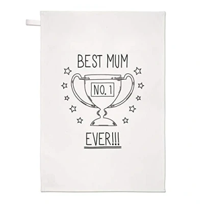 Image of Best Mum Ever No.1 Tea Towel Dish Cloth