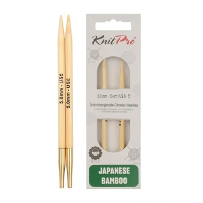 Image of KnitPro Bamboo interchangeable needle tips 5.00mm 3pcs