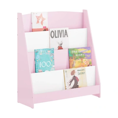 Image of Sobuy Children Kids Bookcase Bookshelf Storage Shelf Rack,KMB32 P