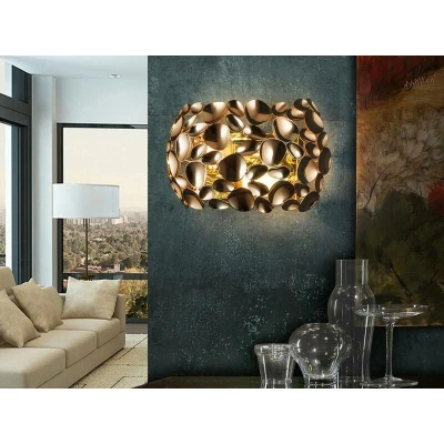 Image of Narisa 2 Light Wall Lamp Rose Gold, E14