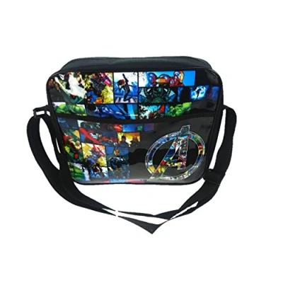 Image of Marvel Courier Messenger Bag, 34 cm, Black